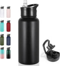 VEGOND 32 oz Insulated Water Bottle Stainless Steel Metal Water Bottles by VEGOND