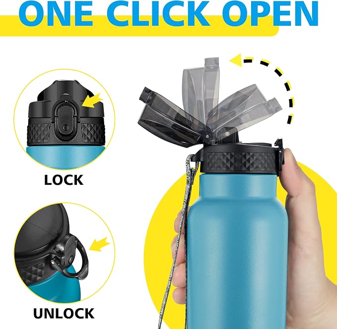 Han's Bottle Sports Water Bottle - 32 Oz - Image 4