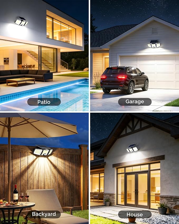 Brightown 2 Pack Solar-Security-Flood-Outdoor-Lights-with-Motion-Sensor - Image 8