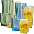 Acrylic Clear Highball Plastic Cups | Plastic Reusable Tumblers 15oz & 20oz | by AKMQYM