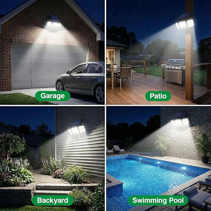 Solar Outdoor Lights Motion Sensor, 2500LM 286 LED Security Flood Lights - Image 9
