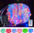 Brightown Solar String Lights Outdoor Waterproof, 18 Colors Changing 39FT Fairy by Brightown