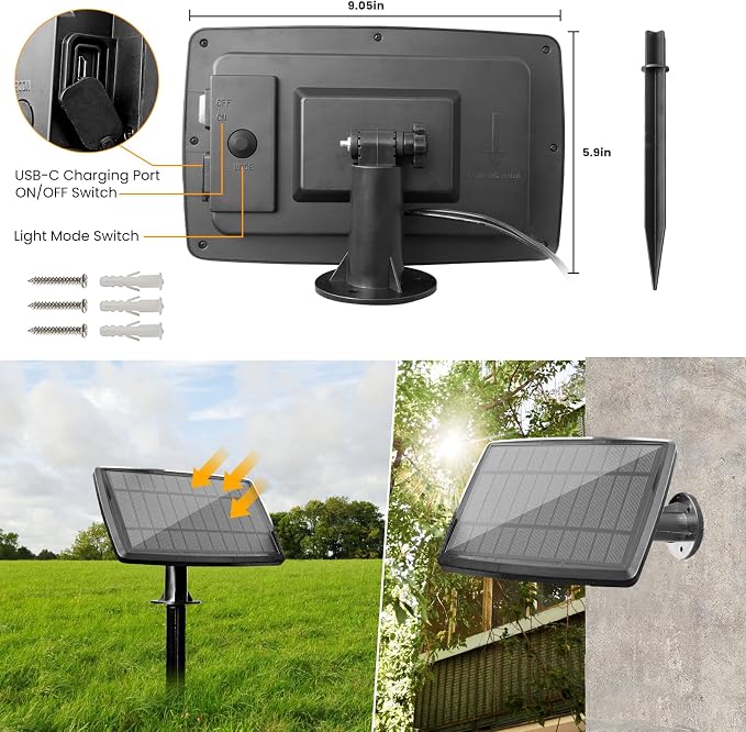 Bdrofn 200FT Solar String Lights Outdoor Waterproof, Solar Patio Lights - Image 6