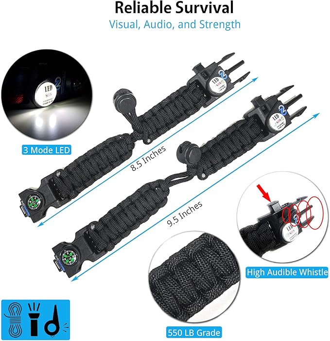 Survival Paracord Bracelet - Image 6