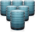ZMOWIPDL Vintage Glassware Drinking Glasses Set of 6, 12 oz Hobnail Glass Cups by ZMOWIPDL