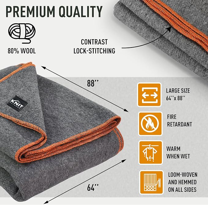 Large Military Wool Blanket - Image 6