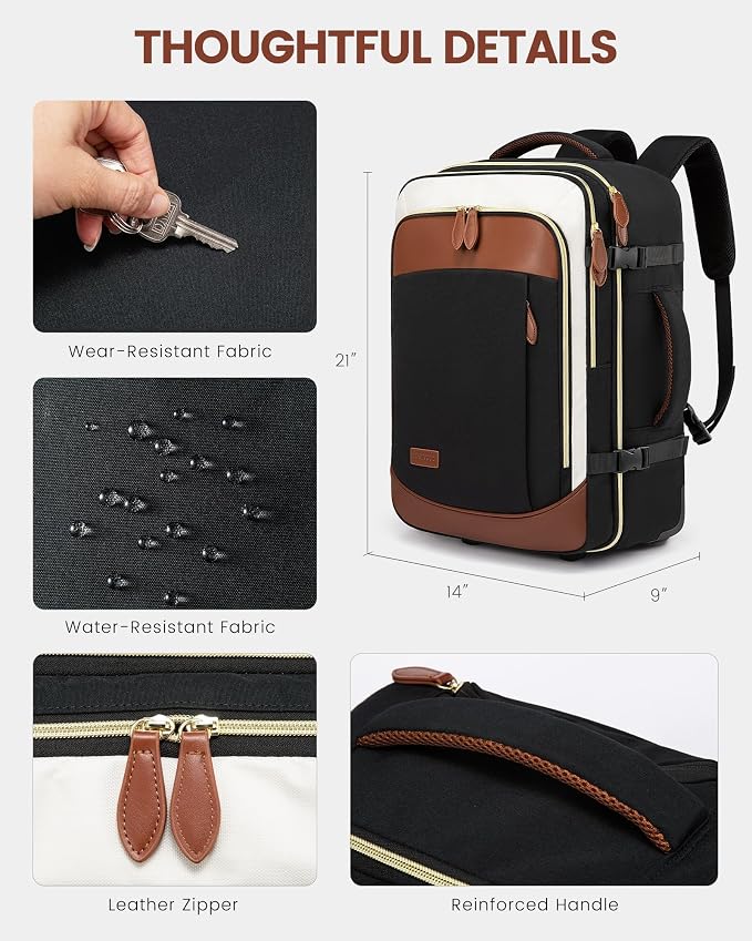 LOVEVOOK Rolling Backpack for Women, 50L Travel Backpack - Image 8