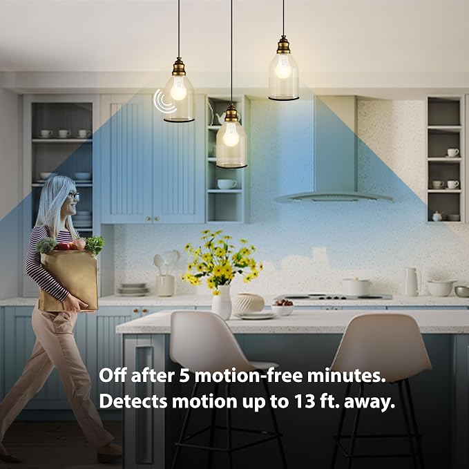 Feit Electric LED Motion Sensor Light Bulb, A19 60W Equivalent, Non-Dimmable - Image 5