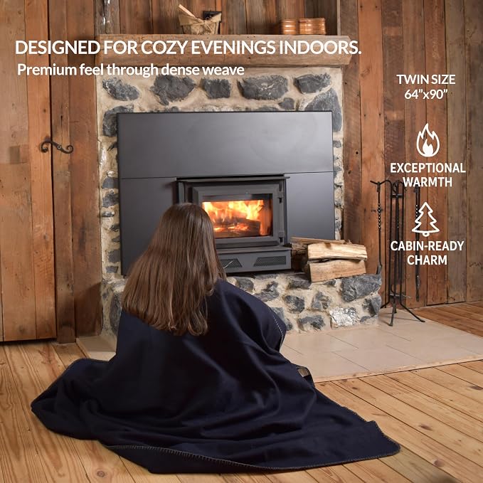 Military Style Wool Blanket – Cushioned, Breathable, Warm & Washable – - Image 2