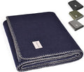 Military Style Wool Blanket – Cushioned, Breathable, Warm & Washable – by GREENCOZY