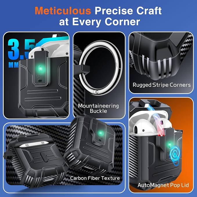 Armoured Heavy Duty for AirPods 1/2 Generation Case - Image 6