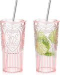 2 Set 20oz Vintage Plastic Tumbler by Unknown
