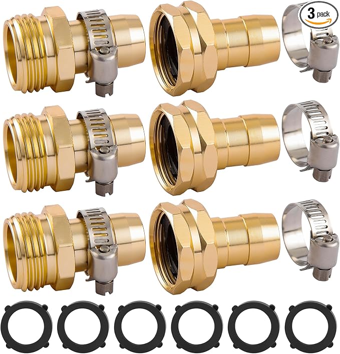 3 Set Garden Hose Repair Connector Kit by BILAL