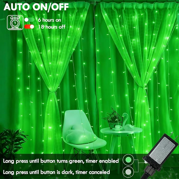88FT 240LED Extra-Long Connectable String Lights Indoor Outdoor Clear Wire - Image 4