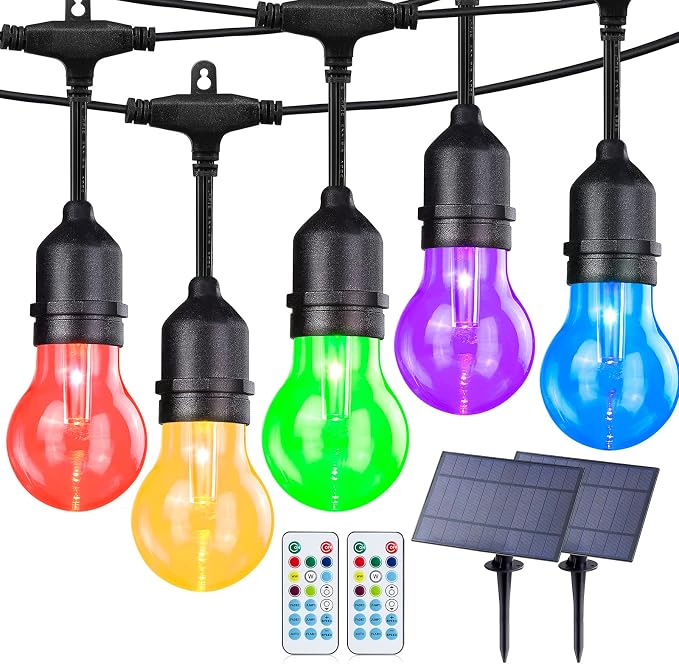 96FT Solar Outdoor String Lights by IPStank