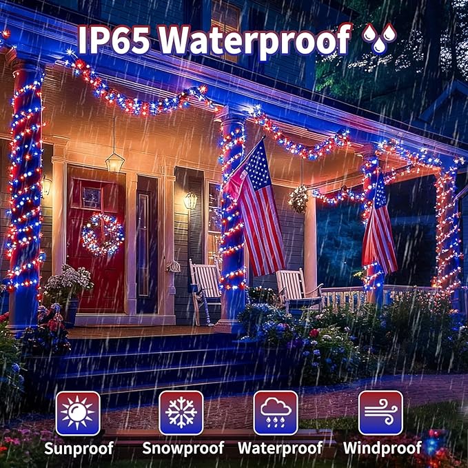 2 Pack 480 LED Solar String Lights - Image 5