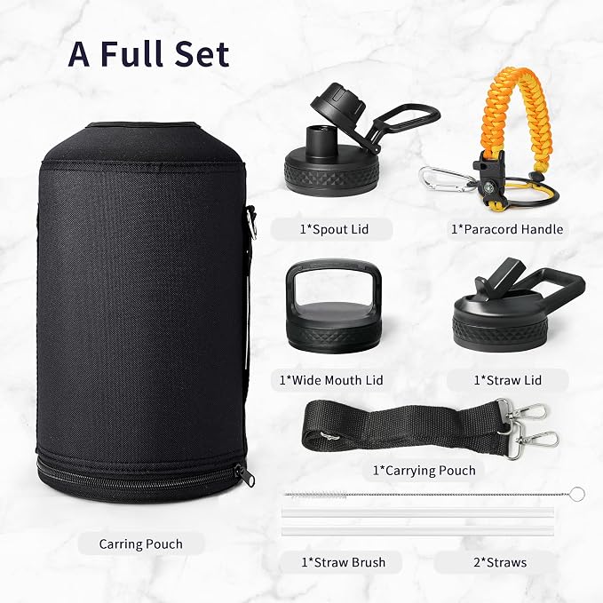 Trebo 128 oz 1 Gallon Water Bottle Insulated - Image 7