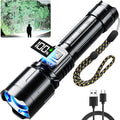 Rechargeable Flashlight 99000 High Lumens, LED Super Bright Flash Light by LIGHTUPYOURNIGHT