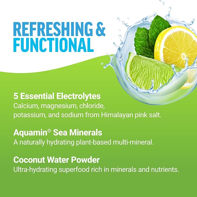 Force Factor Liquid Labs Electrolytes Powder Packets—Lemon Lime—Hydration - Image 3