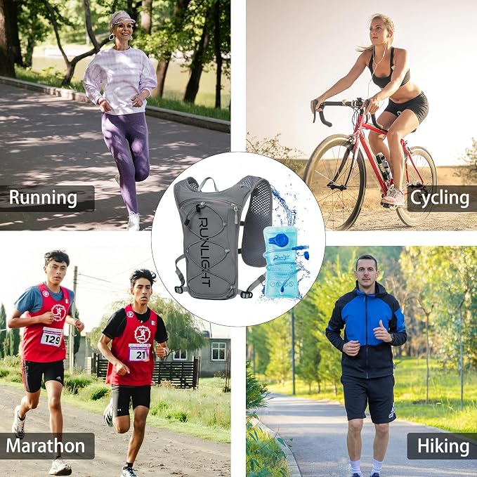 Runlight Running Vest for Women Men Lightweight Hydration Backpack Pack - Image 9