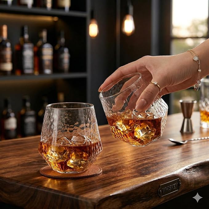 Oojami 40 count Diamond Unbreakable Stemless Plastic Wine Champagne Whiskey - Image 3