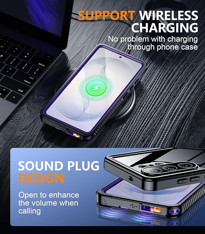 Temdan Designed for Samsung Galaxy S26 Ultra Case Waterproof, Built-in Lens & - Image 6