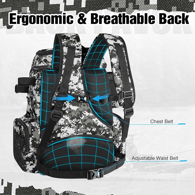 Piscifun Fishing Tackle Backpack - Image 5