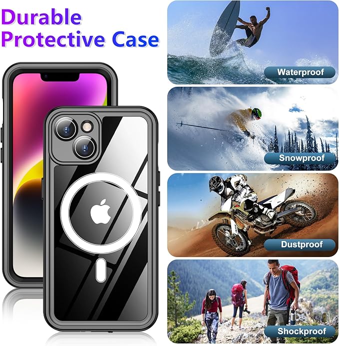Red2Fire 2024 New Designed for iPhone 14 Case Waterproof, Phone Case 6.1" - Image 6