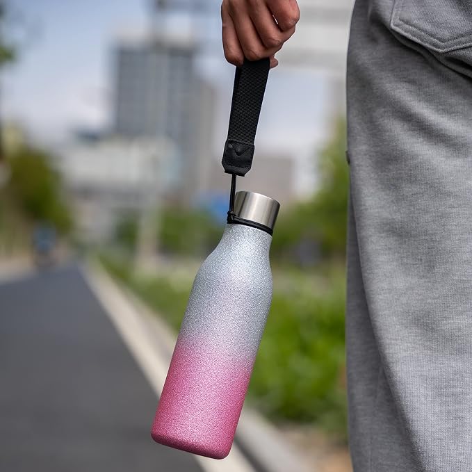 BJPKPK Insulated Water Bottles, 18 oz Stainless Steel Metal Water Bottle - Image 5