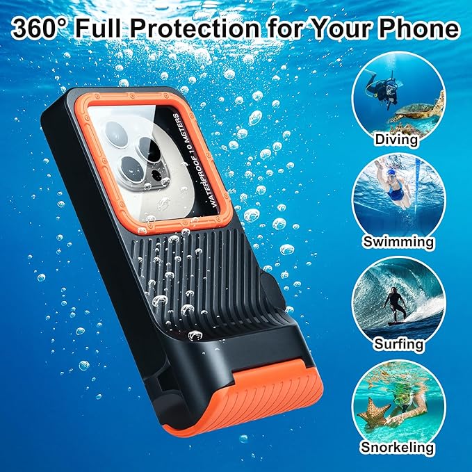 33ft Snorkeling Phone Case, Gen 4 IP68 Waterproof Housing - Image 6