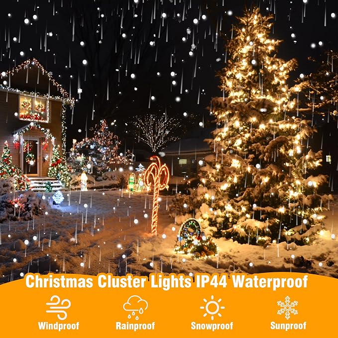 ASENEK Outdoor String Lights 99FT 300 LED Connectable 8 Modes - Image 3