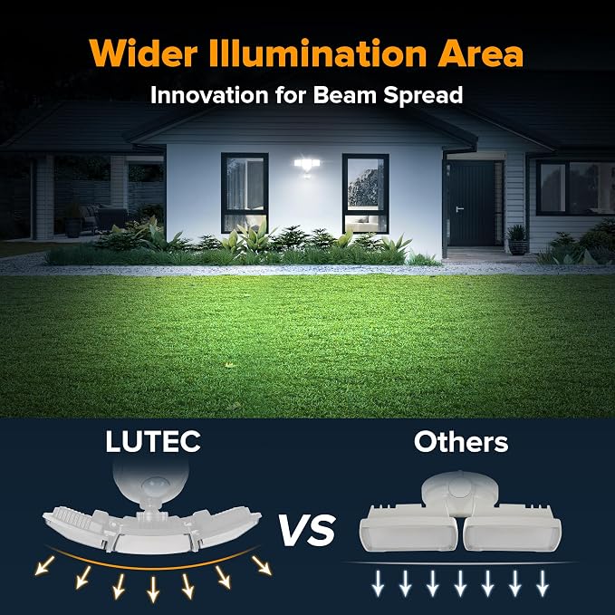 LUTEC 84W 9500LM LED Security Light Motion Sensor Outdoor Lights - Image 8