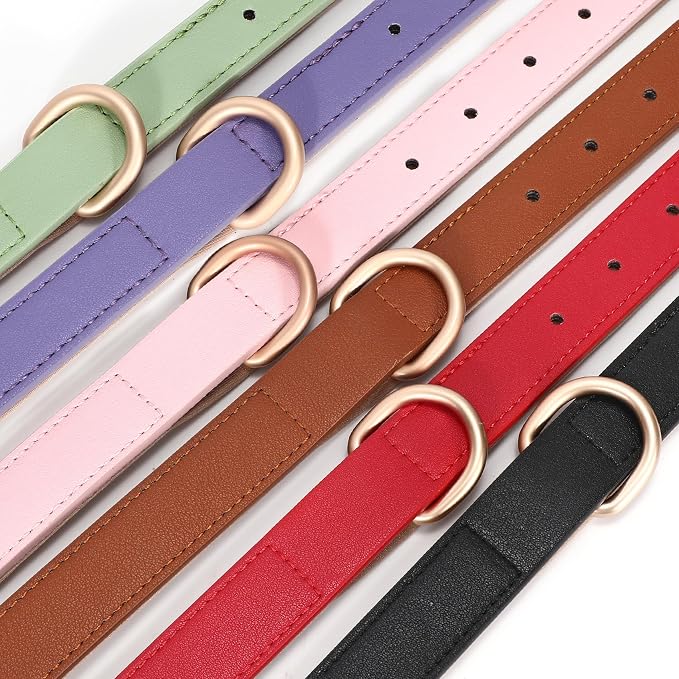 WHIPPY Leather Dog Collar for Small Medium Dog Adjustable Soft Breathable - Image 4