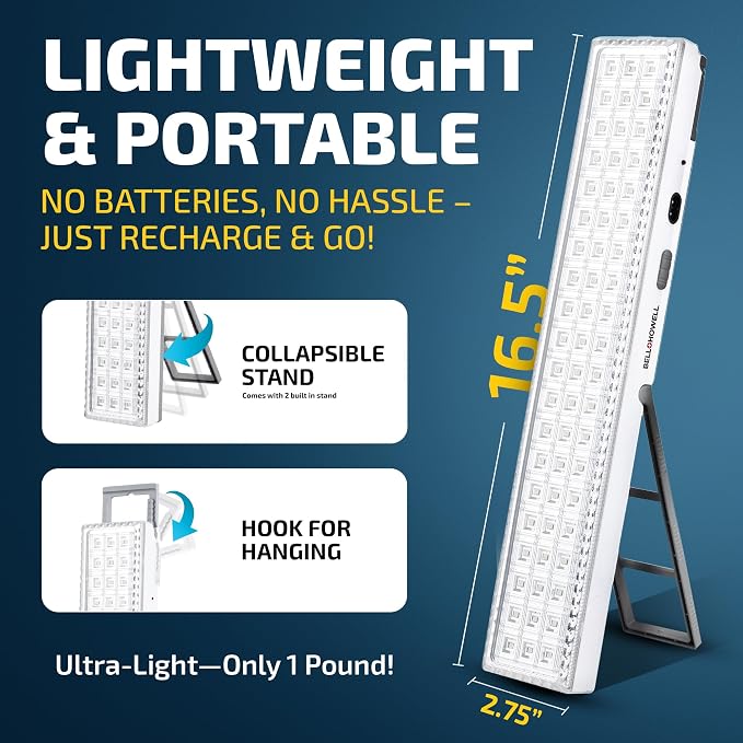 Bell+Howell Portable Light Bar, Rechargeable Lights - Image 6
