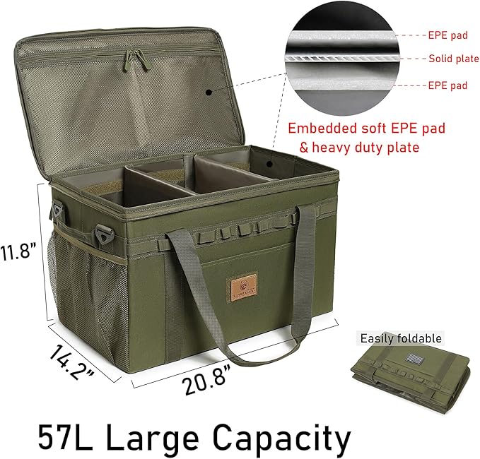 Tactical Camping Storage Bag Utility Tote Bag Camping Kitchen Organizer - Image 3