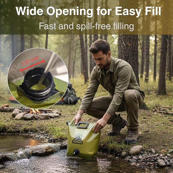 Camping Water Container 2 Gallon Collapsible Water Jug - Image 8