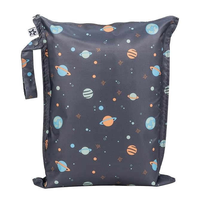 Tiny Twinkle Mess Proof Wet Bags | 1-Pack Reusable Waterproof Wet Bags by TinyTwinkle