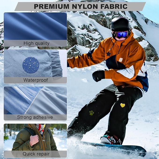 OAZ 15 Pieces 3.5 x 4.7 inch Nylon Repair Patches Nylon Fabric Patch - Image 3