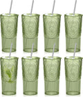 8 Set 20oz Vintage Plastic Tumbler by Unknown