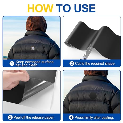 Fabric Repair Tape, Self Adhesive Nylon Repair Patch, Waterproof Outdoor Nylon - Image 5