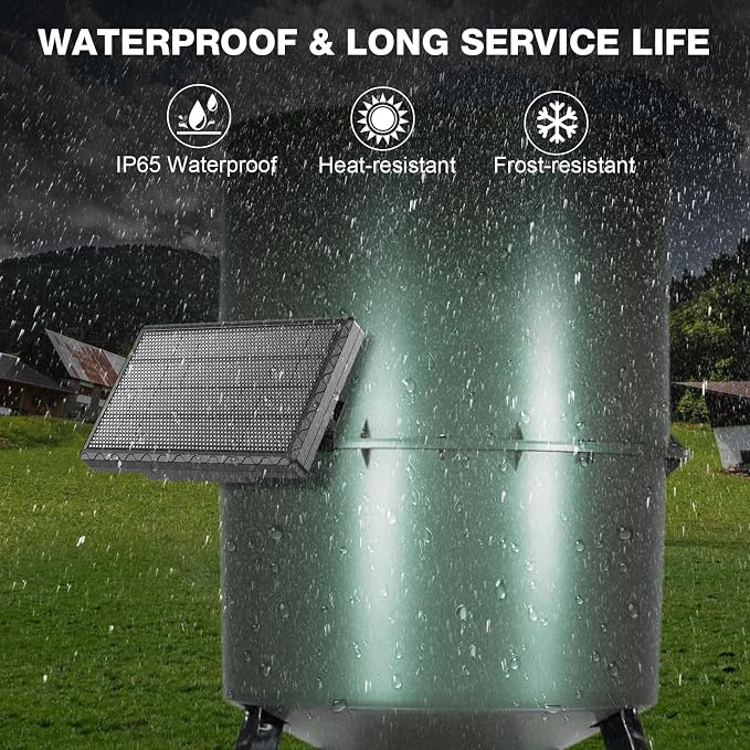 Solar Panel for Deer Feeder, 6V 1.98W Solar Panel Outdoor IP65 Waterproof - Image 4