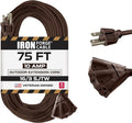 Iron Forge Cable 75ft Brown Outdoor Extension Cord by IronForgeCable