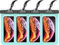 4 Pack 8.5“ Waterproof Cell Phone Pouch by Newppon