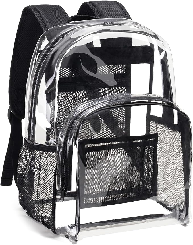 Vorspack Clear Backpack Heavy Duty PVC Transparent Backpack by Vorspack