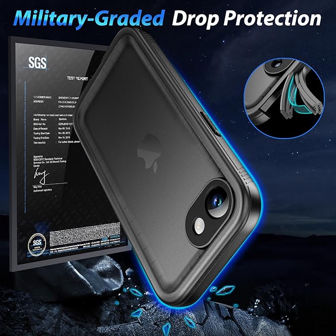 SPORTLINK for iPhone 16e Case/iPhone 17e Case, IP68 Waterproof Military - Image 3