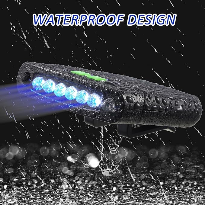 Mudder LED Clip on Cap Lights USB Rechargeable Cap Flashlight Clip Waterproof - Image 5