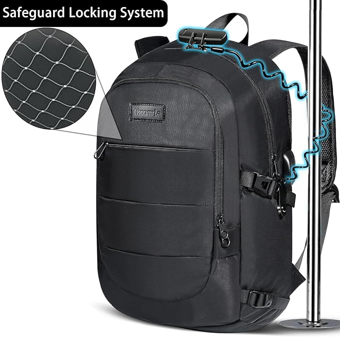 Tzowla 40 Liter Anti Theft Backpack - Image 5