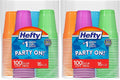 Hefty Plastic Cups, 16 Ounce, Disposable | 100 Count | Pack of 2 | Party | by Hefty