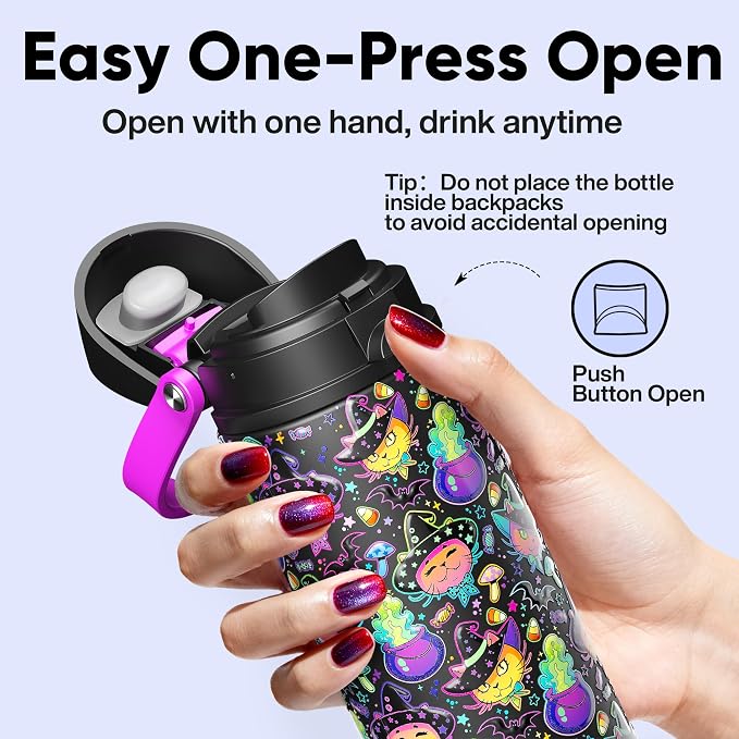 Insulated Water Bottle with Straw - Image 4