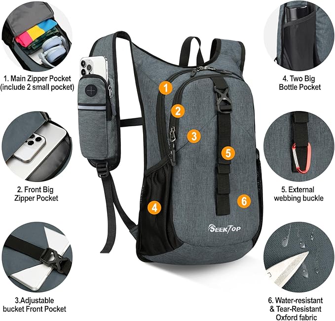 Seektop 15L Small Hiking Backpack - Image 2